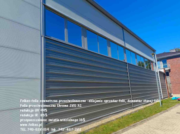 Folia przeciwsłoneczna zewnętrzna Chrome 285 XC Warszawa -Przyciemnianie