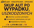 Skupujemy Auta Powypadkowe Dojazd lawetą Małopolska,Śląsk, Opolskie